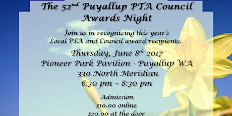 52nd Annual Puyallup PTA Council Awards Night primary image