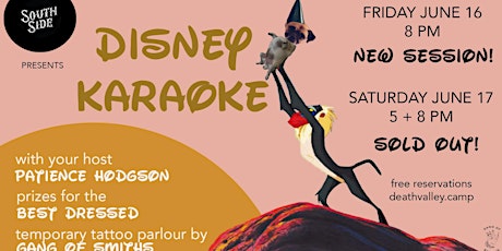 Disney Karaoke - 8pm Friday Session! primary image