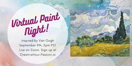 Virtual Paint Night: Inspired by Van Gogh!