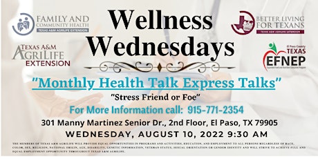 Wellness Wednesday- Stress, Friend or Foe