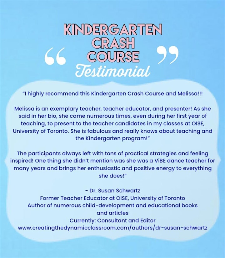 Kindergarten Crash Course: Recording image