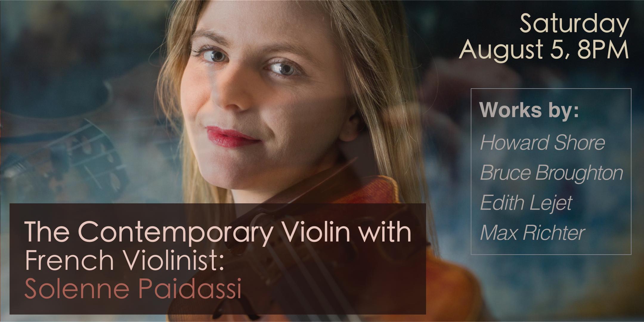 The Contemporary Violin with Solenne Païdassi, Edith Lejet & Bruce Broughton