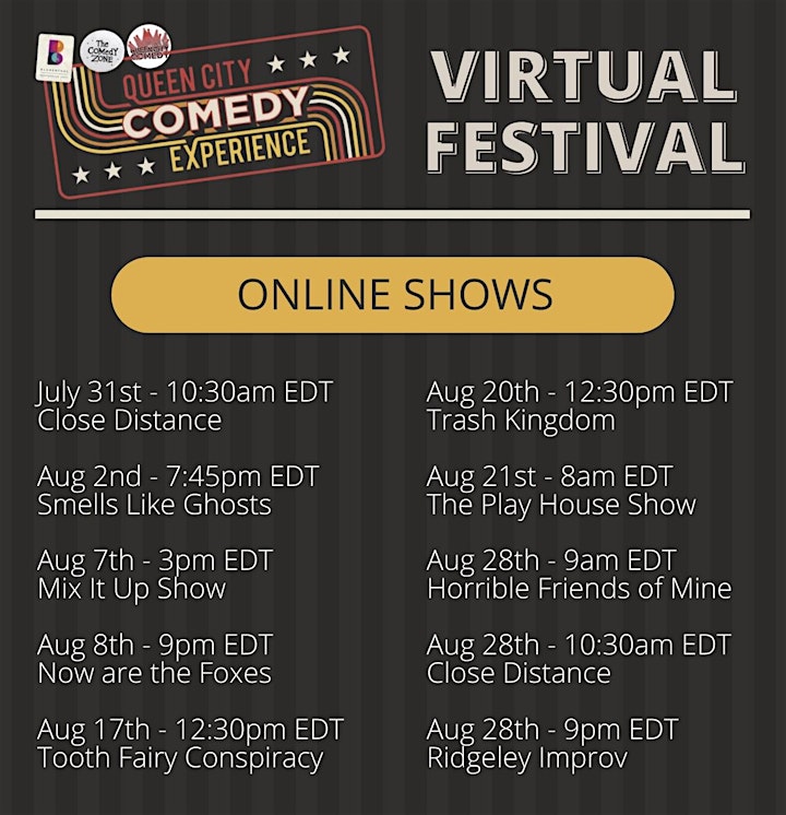Virtual QCCE Fest - Close Distance Improv Comedy Show image
