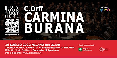 Imagen principal de MiAmOr Music Festival 2022 - CARMINA BURANA - Concerto di Apertura