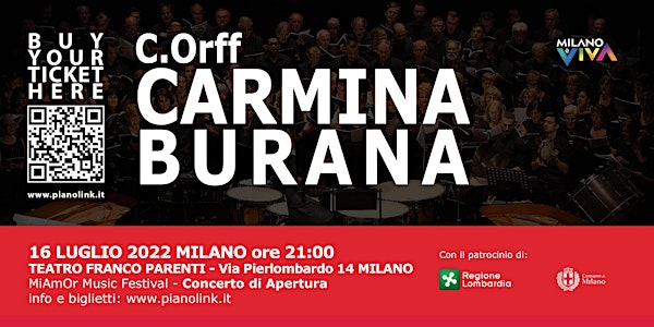 MiAmOr Music Festival 2022 - CARMINA BURANA - Concerto di Apertura