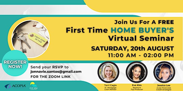 FREE First Time HOME BUYER's Virtual Seminar
