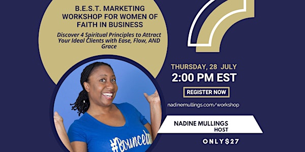 B.E.S.T. Marketing Workshop for Women of Faith in Business