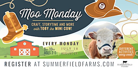 Moo Monday Storytime & Crafts