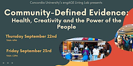 Community-Defined Evidence: Health, Creativity and the Power of the People
