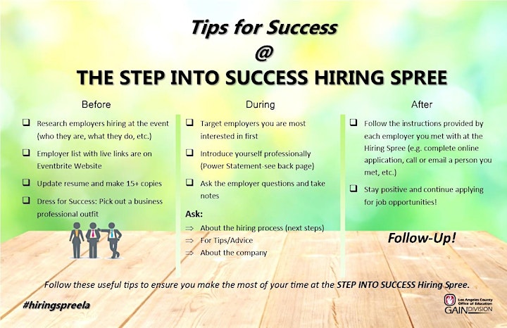 8th Annual Step Into Success Job Fair image