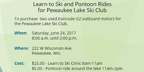 Pontoon Ride around the Lake and/or Learn to Ski Clinic primary image