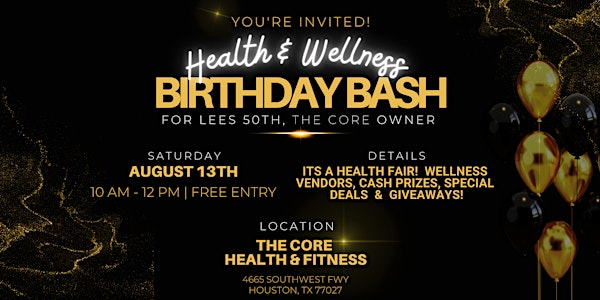 Health & Wellness Birthday Bash