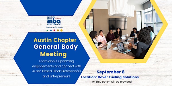 September General Body Meeting - Austin National Black MBA Association