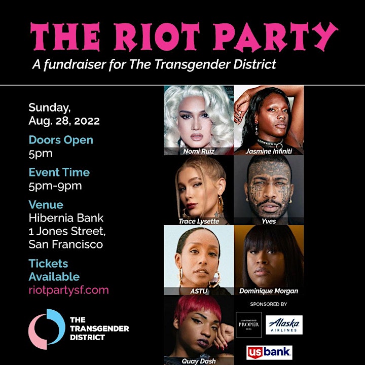 THE RIOT PARTY: A Fundraiser for The Transgender District image