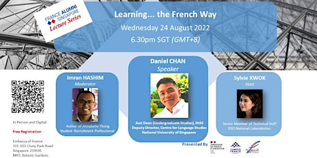 The France Alumni Singapore Lecture Series : Sharing by Dr Daniel Chan