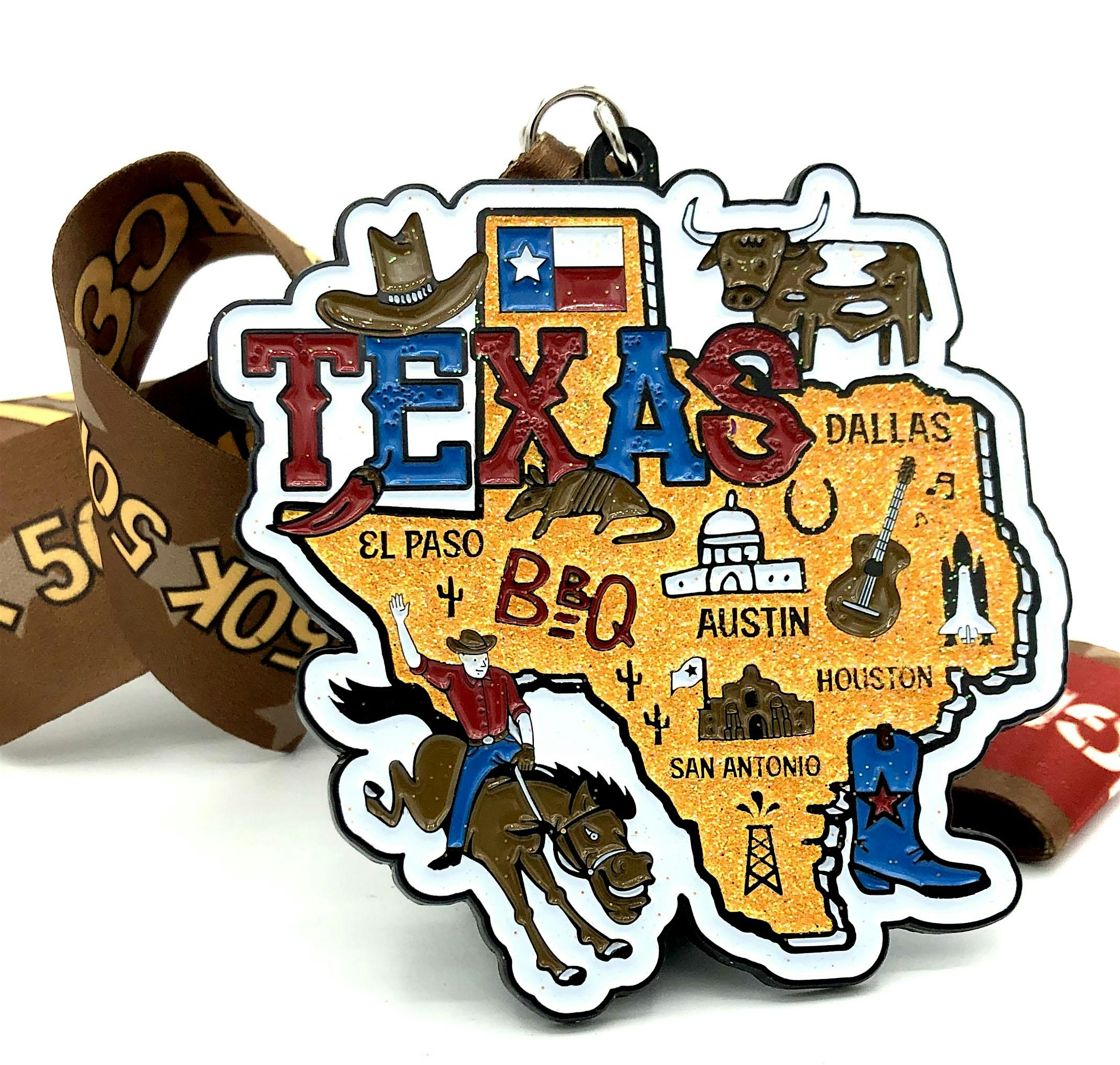 2022 Race Thru Texas 1M 5K 10K 13.1 26.2 50M-Participate from Home- Save $8