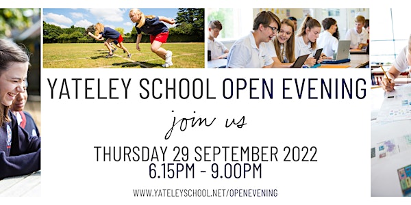 Yateley School - Open Evening  - Headteacher Talk #1 (1830-1915)