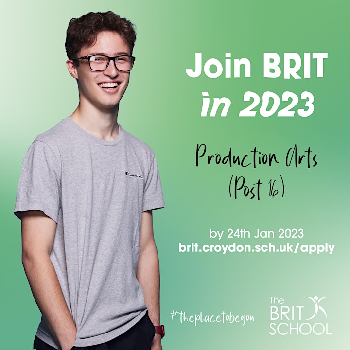The BRIT School Open Events 2022/2023 image