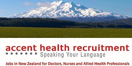 Working and Living in New Zealand - for Medical Professionals  primary image
