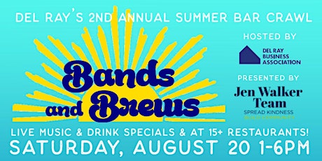2nd Annual Bands & Brews: Del Ray's Summer Bar Crawl!