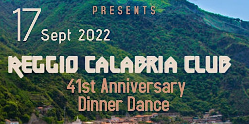 Reggio Calabria Club 41st Anniversary Dinner Dance