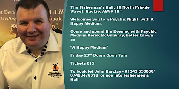 Psychic Night with A Happy Medium @ Fishermen's Hall Buckie