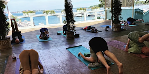 Morning Yoga on the Deck at Jones Landing
