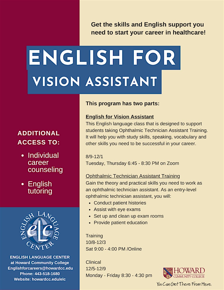 Learn about job training opportunities for English learners! image