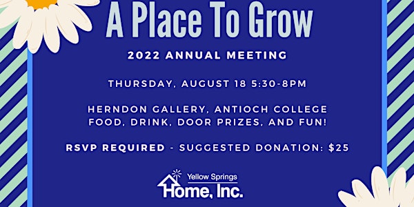 Yellow Springs Home, Inc. Annual Meeting: A Place To Grow