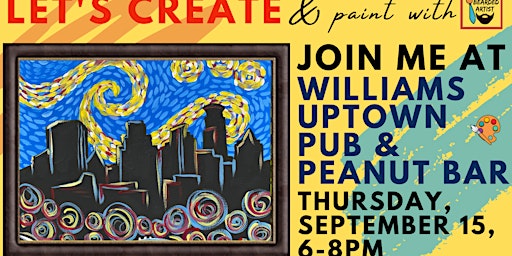 September 15 Let's Paint at Williams Minneapolis Uptown Pub & Peanut Bar