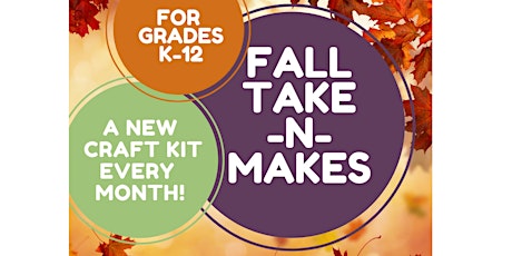 Fall Take-N-Make for grades 5-12 primary image