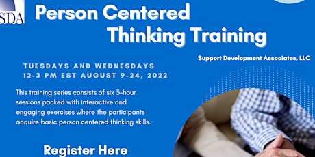 Person Centered Thinking Training August 2022
