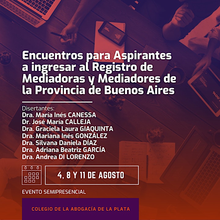 Imagen de Encuentros para aspirantes al Registro de Mediadoras/res Pcia. Bs. As.