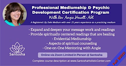 Professional Mediumship & Psychic Development Certification Program