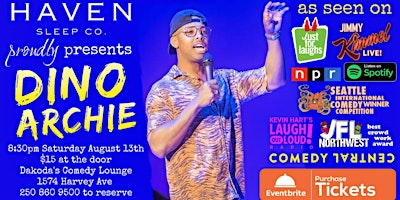 Comedian Dino Archie presented by Haven Sleep Co