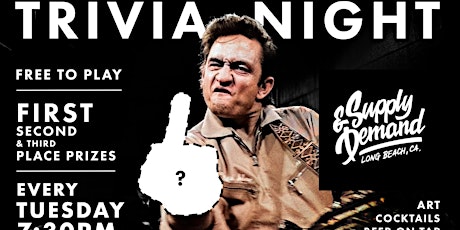 Free Trivia every Tuesday @7:30 at Supply & Demand