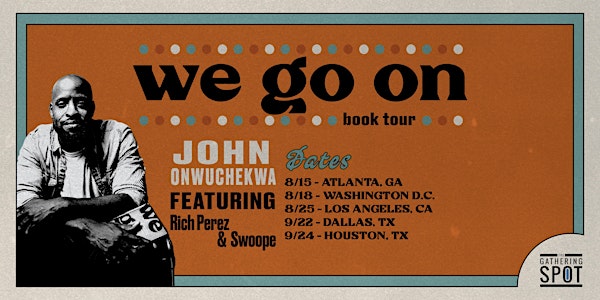 "We Go On" Book Tour (DC)