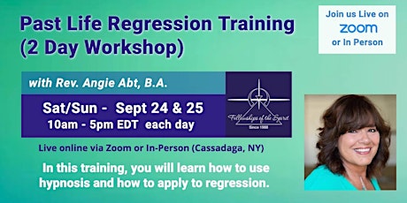 Past Life Regression Training Program  (2 days)