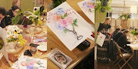 Watercolour Workshop with Estelle Michaelides and Flowers Vasette