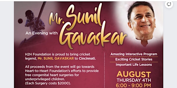 An Evening with Cricket Legend Sunil Gavaskar