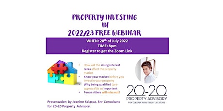 Property Investing in 2022/23 Free Webinar