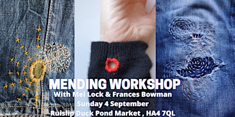 Mending workshop: patching, stitching and darning