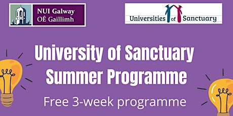Imagem principal do evento NUI Galway University of Sanctuary Summer Programme 2022