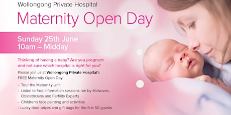 Wollongong Private Hospital Maternity Open Day primary image