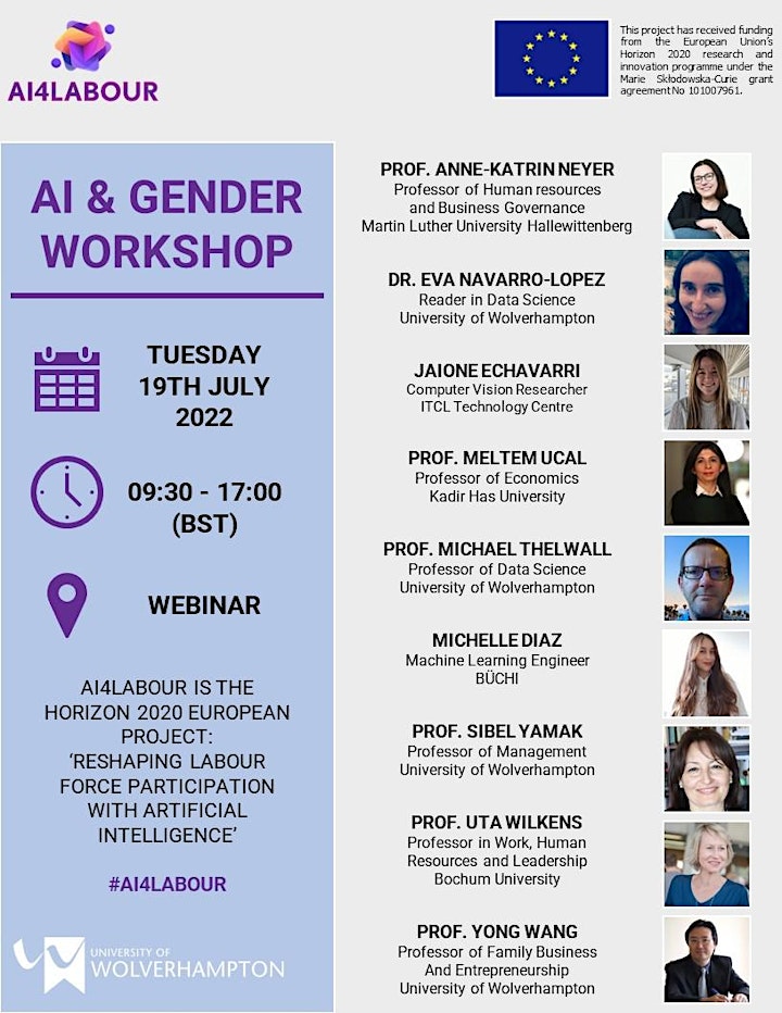 Artificial Intelligence & Gender: Online Workshop Event image