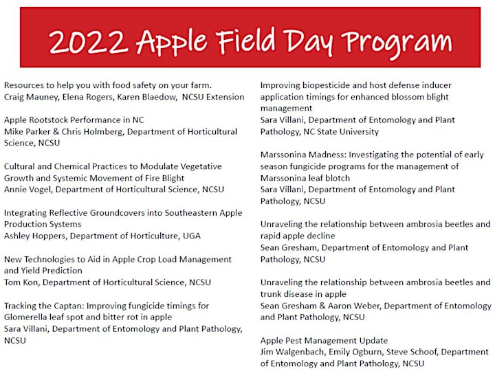 MHCREC Apple Field Day image
