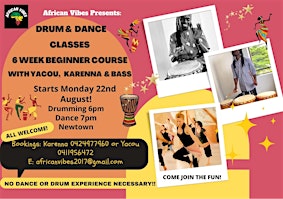 African Drum and Dance Classes For Beginners : Starts August 22nd 2022