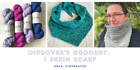 Improver's Crochet: 1 Skein Scarf (morning)