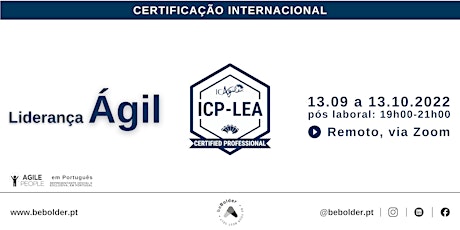 Certificação Liderança Ágil ICP-LEA (Agile People, ICAgile)