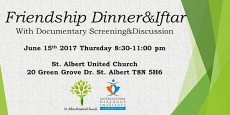 Friendship Dinner and Iftar at St. Albert United Church primary image
